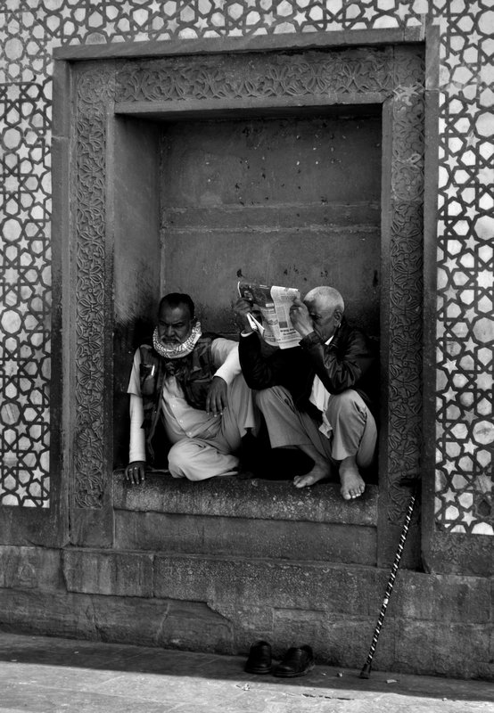 Men at Fatehpur Sikri