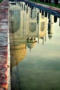 Perfect Reflection of the Taj Mahal