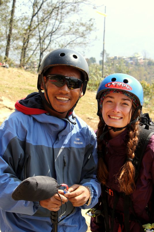 Paragliding: Amy and Koom