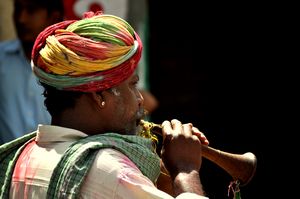Man of the musician caste