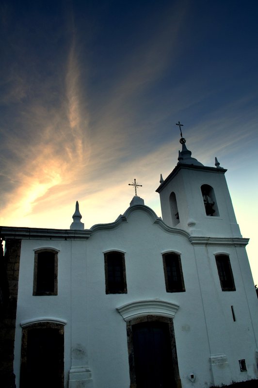 Sunset at the church