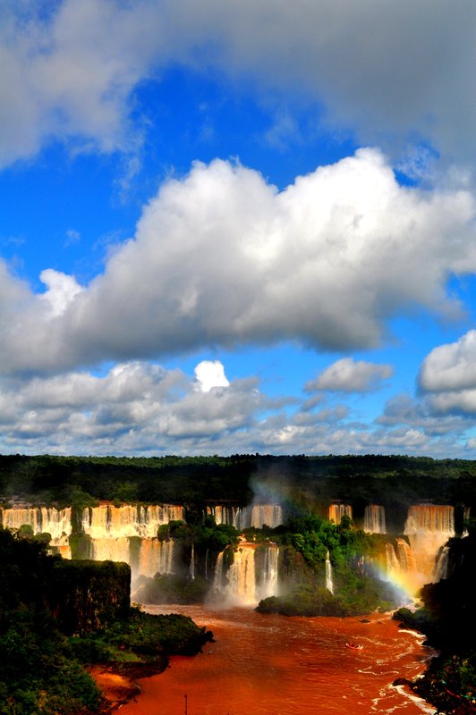 Rainbow at Iguacu Falls