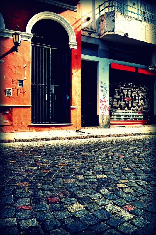 Cobbed streets in San Telmo