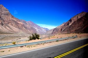 Road through the Andes