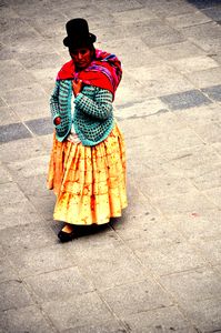 Traditional attire in La Paz