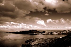 Lake Titicaca from the Isla del Sol