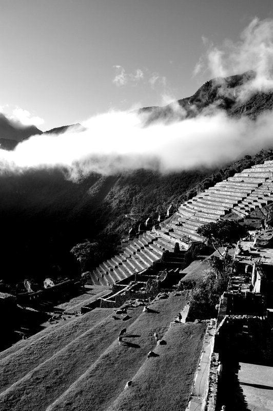 Clouds about the terraces