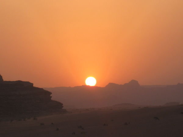 Sunset at Wadi Rum