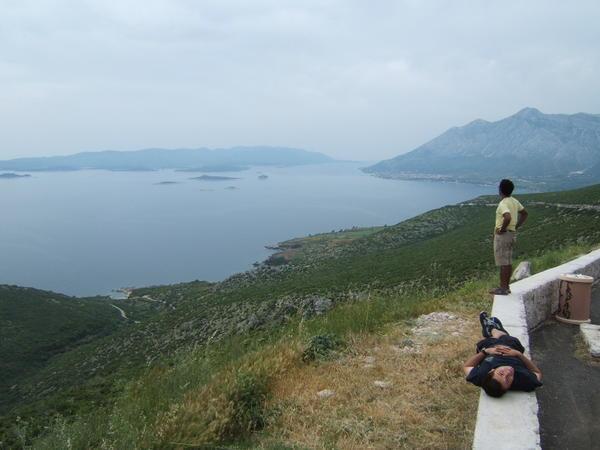 June and Nick at the end of the Peljesac Peninsula