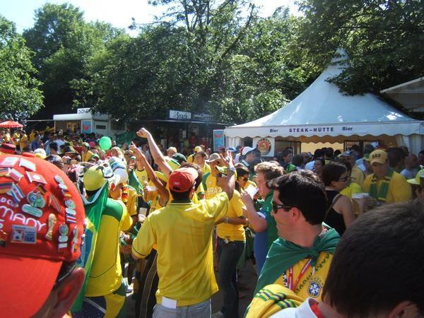 Brazilian fans in Munich