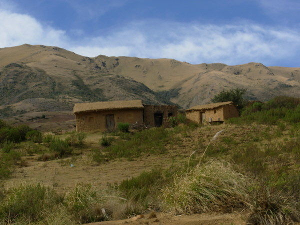 The typical mud brick house in the altiplano