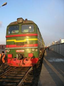 Train from Mongolia to China