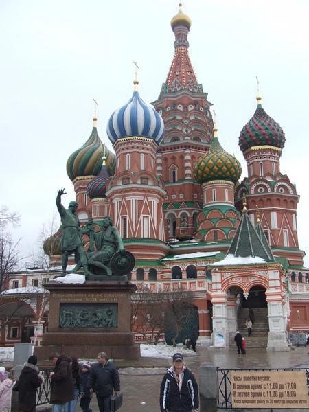 Nic outside St Basil's Cathedral