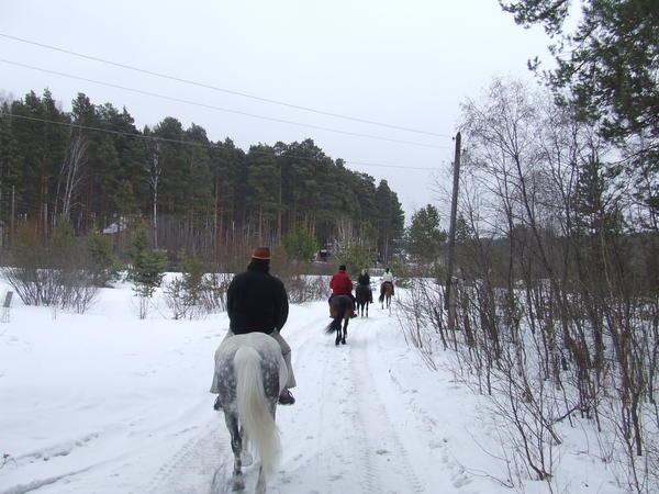 Horse riding in the Urals
