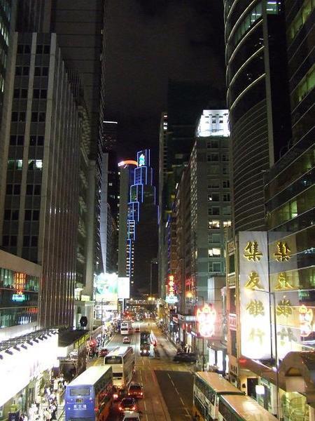 A street in Hong Kong.