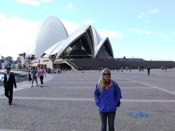 Nic in front of the Opera House.