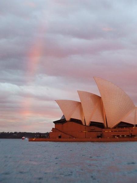 Rainbow over the Opera House.