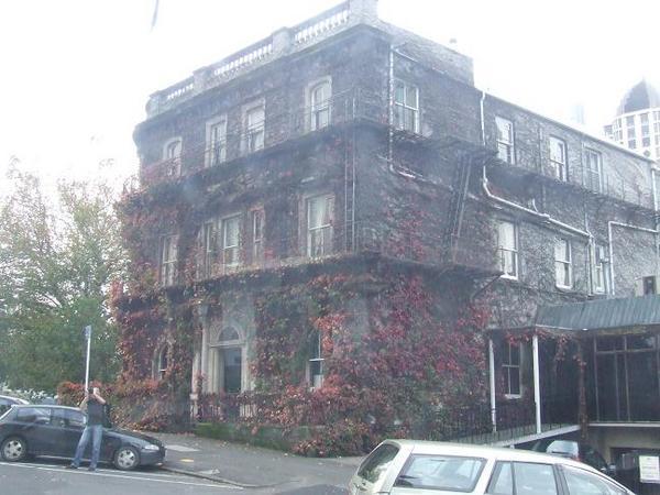 Ivy covered house in Auckland.