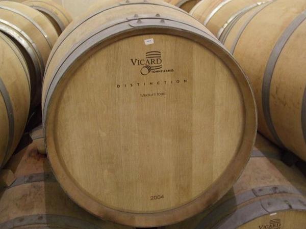 Wine barrels in the cellars.