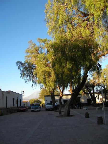 San Pedro village plaza.