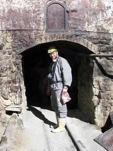 Me at the mine entrance.