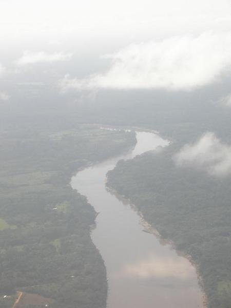 We pass over the river on the descent to Puerto Maldonado.