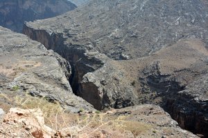 un canyon près du  Djebel Shams