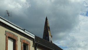 Le clocher de l'église de Monthelon