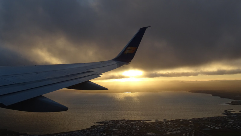 décollage de Reykjavik vers Bxl 5h du matin
