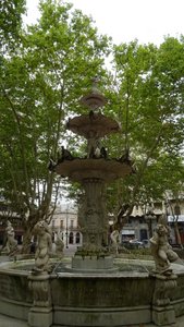 la fontaine de la Plaza Constitucion