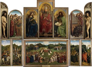 Le retable - El retablo de Van Eyck