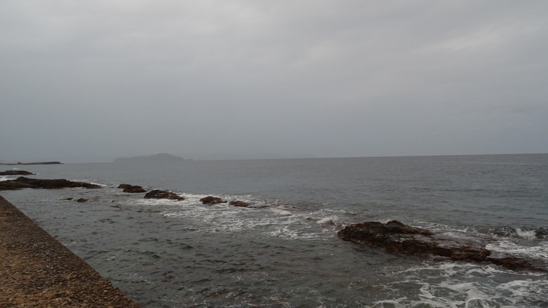 la mer se fâche aujourd'hui à Chania