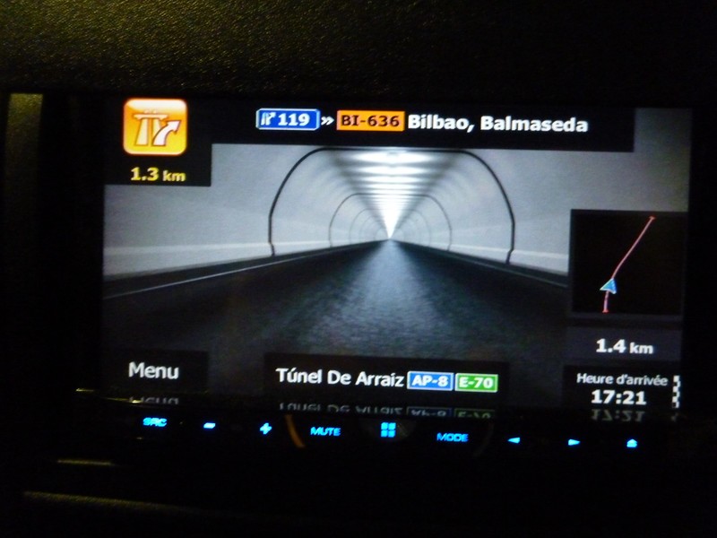 GPS à l'intérieur du tunnel...