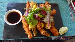 Pause midi : tempura de crevettes... Bon appétit