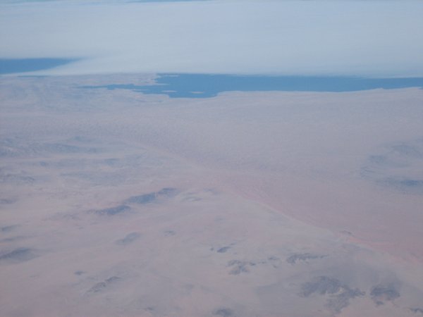 Namib desert from plane