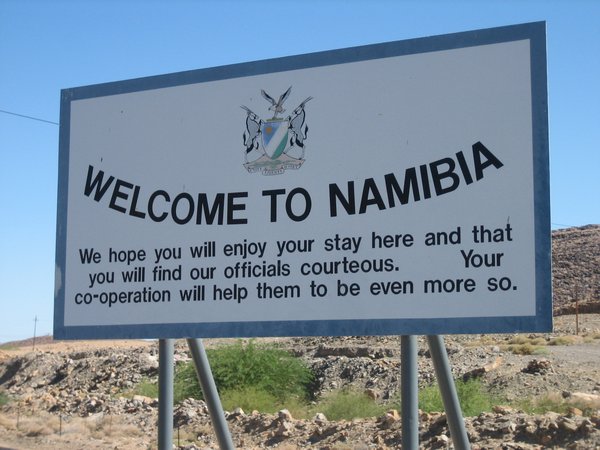 Arriving in Namibia