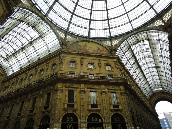 Inside Galleria Vittorio Emanuele II