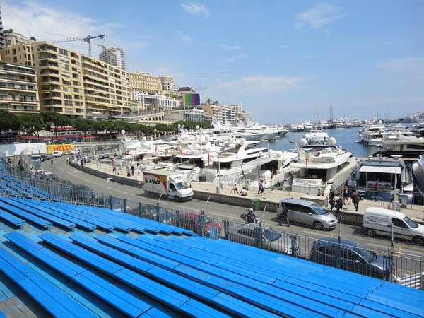 View from grandstand (Harbour side)