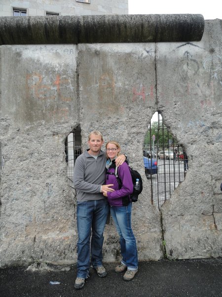 Us at the Berlin wall