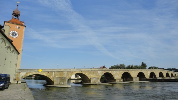 Regensburg's old stone bridge