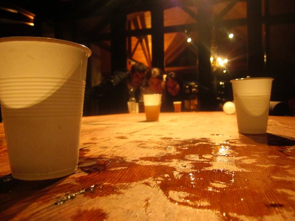 Beer Pong - the carnage