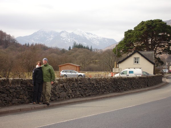 Us with Mt Snowdon in background.
