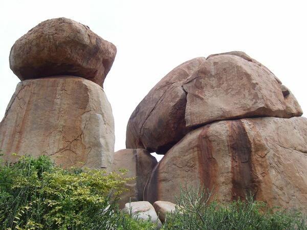 Massive boulders
