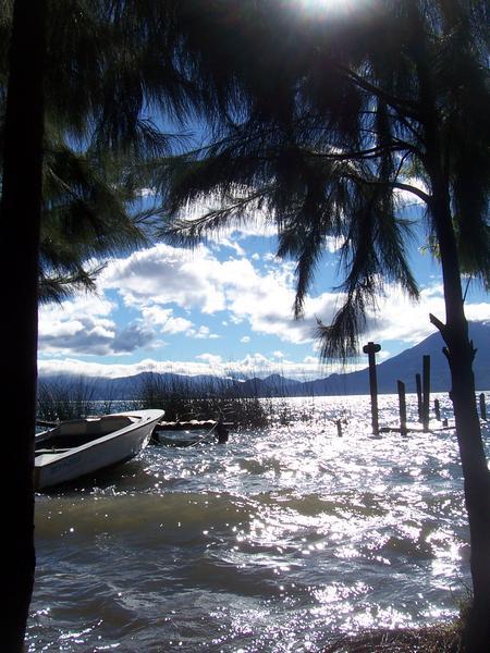 Lago Atitlan, down at the dock