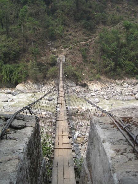 Suspension Bridge in Anapurna Area