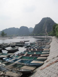 Boats at Tam Coc, Ninh Binh
