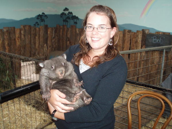 Me and Tara, the baby wombat :)