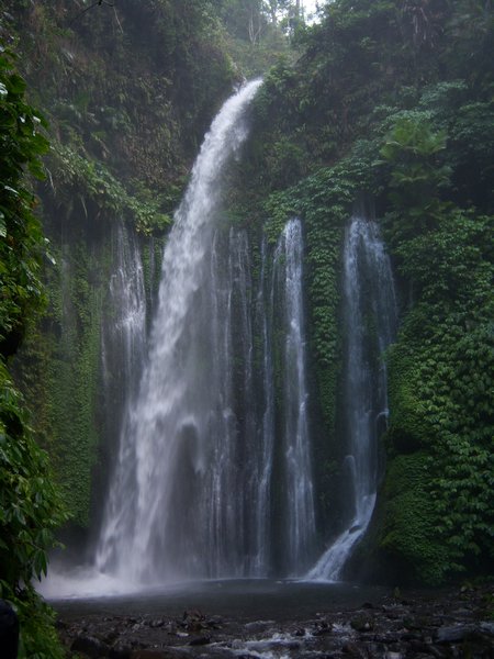 Amazing waterfall at Senaru