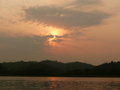 Auringonlasku Mekong-joella