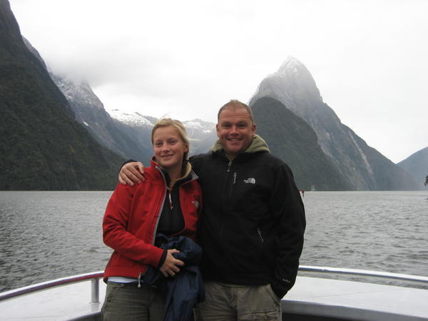 On the boat around Milford Sound 